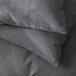 Habitat Cotton Waffle Plain Charcoal Bedding Set - Single 11 Habitat Cotton Waffle Plain Charcoal Bedding Set - Single -Home Furnishings Store 9625211 R Z003A
