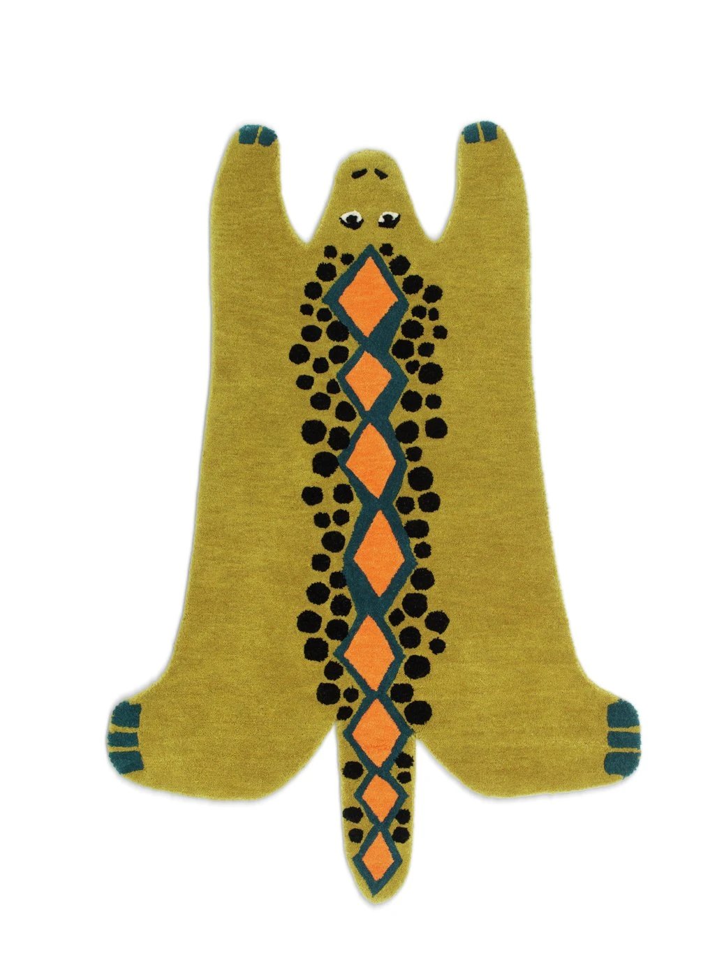 Habitat Kids Dragon Shaped Rug - Mustard - 100x150cm 3 Habitat Kids Dragon Shaped Rug - Mustard - 100x150cm