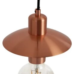 Habitat Coleman Metal Pendant Light - Copper -Home Furnishings Store 9628081 R Z002A