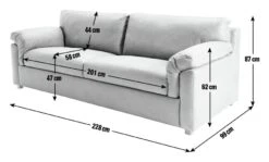 Habitat Florence Leather 4 Seater Sofa - Tan -Home Furnishings Store 9629808 R E001