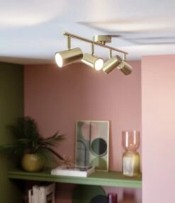 Habitat Este 4 Light Spot Light - Brass -Home Furnishings Store 9633722 R Z002C