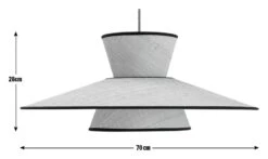 Habitat Otto 2 Tier Pendant Shade - Natural -Home Furnishings Store 9636561 R E001