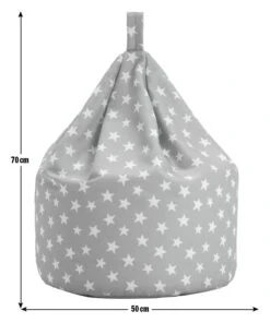 Habitat Kids Grey Stars Bean Bag -Home Furnishings Store 9644199 R E001