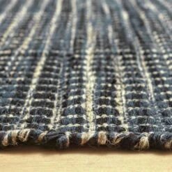 Habitat Leonardo Flatweave Wool Rug - Navy Blue - 170x240cm -Home Furnishings Store 9645631 R Z002C