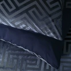 Habitat Velvet Geo Navy Bedding Set - Single -Home Furnishings Store 9651663 R Z003A